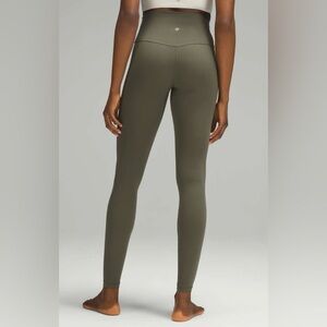 Lululemon NWOT Align High-Waisted 28” Leggings Pants Army Green Size 4